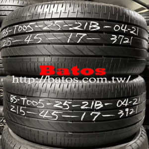 215/45-17 普利司通 優質二手輪胎【請仔細詳閱商品說明】