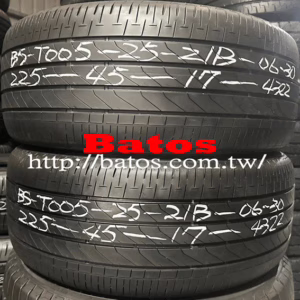 225/45-17 普利司通 優質二手輪胎【請仔細詳閱商品說明】