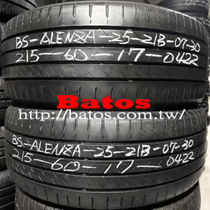 215/60-17 普利司通 優質二手輪胎【請仔細詳閱商品說明】