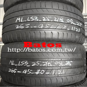 265/45-20 米其林 X2 優質二手輪胎【請仔細詳閱商品說明】