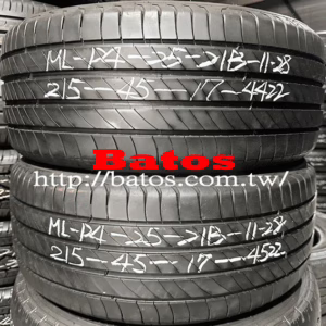 215/45-17 米其林 X2 優質二手輪胎【請仔細詳閱商品說明】