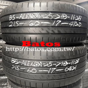 215/60-17 普利司通 X2 優質二手輪胎【請仔細詳閱商品說明】