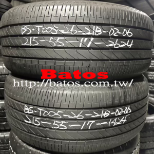 215/55-17 普利司通 X2 優質二手輪胎【請仔細詳閱商品說明】