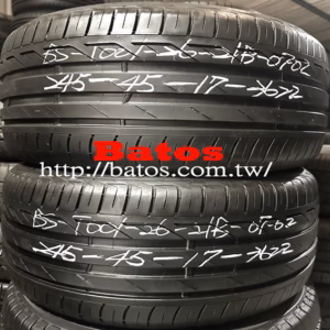 245/45-17 普利司通 X2 優質二手輪胎【請仔細詳閱商品說明】