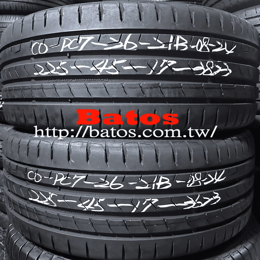 225/45-17 馬牌 X2 優質二手輪胎【請仔細詳閱商品說明】